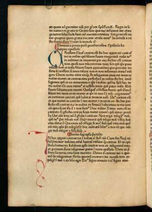 Dominica prima post penthecostes. Epistola Iohannis apostoli. - Dominica secunda post penthecostes. Epistola Iohannis apostoli.
