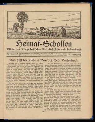Heimat-Schollen 5. Jahrgang, Nr. 24, 1925