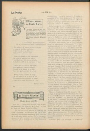 Últimos versos de Rubén Darío