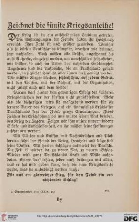 Zeichnet die fünfte Kriegsanleihe!