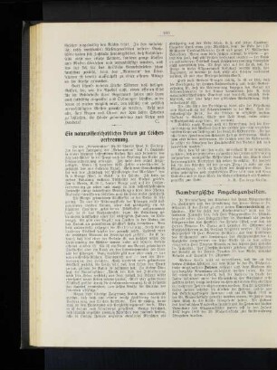 Ein naturwissenschaftliches Votum zur Leichenverbrennung.