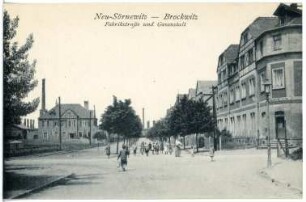 Neusörnewitz. Fabrikstraße und Gasanstalt