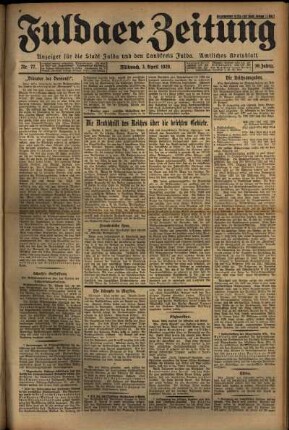 Ausgabe vom Mittwoch, den 03. April 1929.