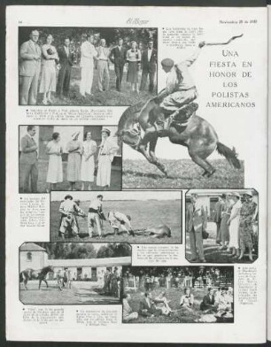 Una fiesta en honor de los polistas americanos