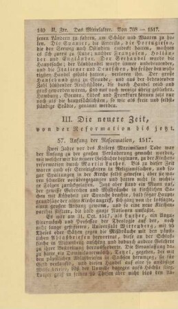 Anfang der Reformation, 1517
