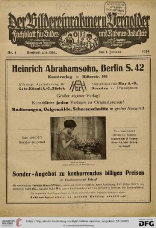 Nr. 1 (1. Januar 1924)