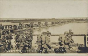 Übergang über die Düna Sept. 1917.
