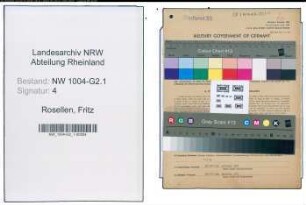 Entnazifizierung Fritz Rosellen , geb. 30.06.1894 (Stadtfoerster)