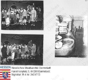 Oppenheim am Rhein, 1947 Oktober 23 / Besuch von amerikanischen Militärangehörigen bei Oppenheimer Winzern / 3 Szenenfotos