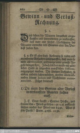 Gewinn- und Verlust-Rechnung