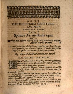 Augusti Pfeifferi, SS. Th. D. Antehac In Acad. Lipsiensi PP. Et Ad. D. Thom. Eccl. Nunc Ecclesiarum Lubecensium Superintendentis, Dubia Vexata Script. Sacrae, Sive Loca Difficiliora Vet. T. circa quae autores dissident vel haerent, adductis & modeste expensis aliorum sententiis ... Nec non Ebraica atque Exotica Novi T. E Suis Fontibus Derivata