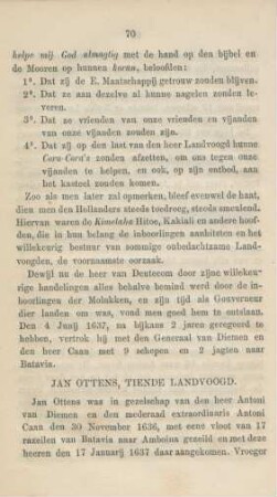 Jan Ottens, tiende landvoogd