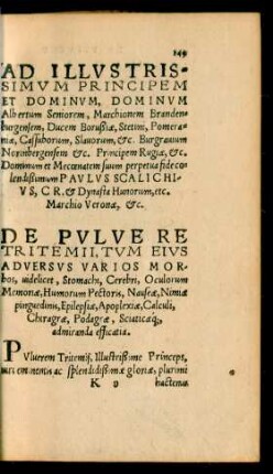 De Pulvere Tritemii, Tum Eius Adversus Varios Morbos ...