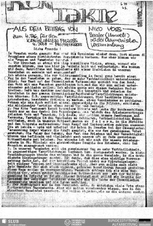 1989,Juni: Kontakte : Informations-Rundbrief des Jugendpfarramts Leipzig