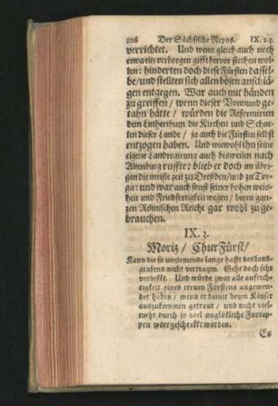 3. Moriz/ ChurFürst.