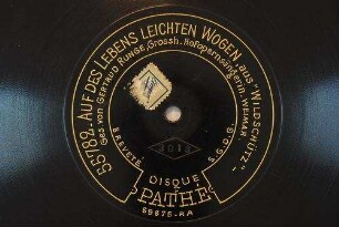 Auf des Lebens leichten Wogen : aus "Wildschütz" / [Albert Lortzing]