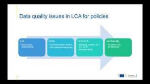 Quality requirements of LCA in policy