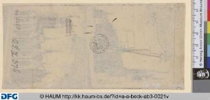 Fragmente einer Architekturzeichnung