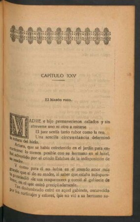 Capítulo XXV - El blasón roto.