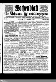 Wochenblatt für Zschopau und Umgegend : Zschopauer Tageblatt u. Anzeiger