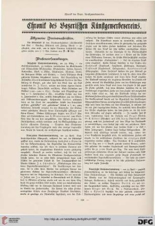 Chronik des Bayerischen Kunstgewerbevereins