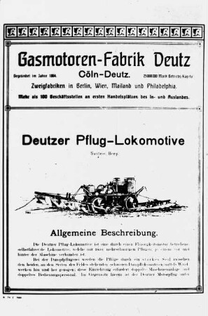 Deutzer Pflug-Lokomotive, System Brey