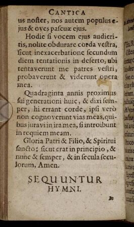 Sequuntur Hymni.