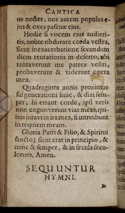 Sequuntur Hymni.