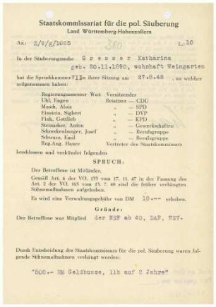 Gresser, Katharina