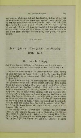 Dritter Zeitraum: Das Zeitalter der Kreuzzüge, 1096-1273