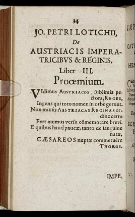 De Austriacis Imperatricibus & Reginis, Liber III.