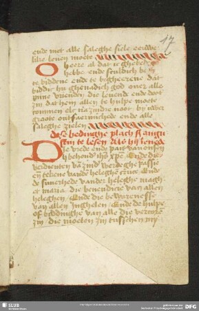 17r-17v: [Augustinus, Aurelius zugeschrieben]: Segen