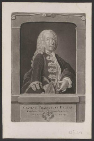 Porträt Karl Franz Buddeus (1695-1753)
