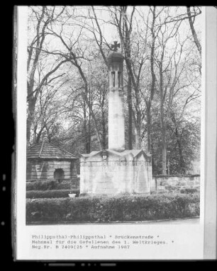 Mahnmal für die Gefallenen des 1. Weltkrieges