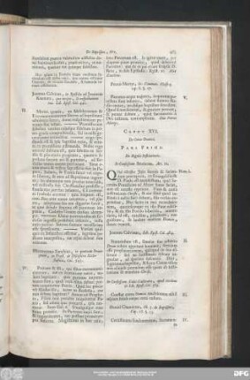 Caput XVI. De Coena Domini.