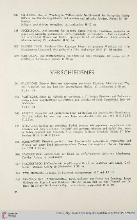 Verschiedenes (Nr. 341 - 366)