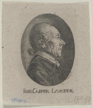 Bildnis des Joh. Caspar Lavater