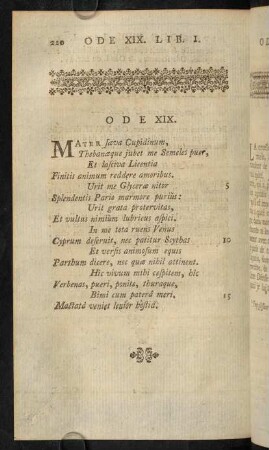 220-225, Ode XIX.; Remarques Sur L'Ode XIX.; Notes Sur L'Ode XIX.