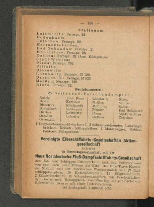 Vereinigte Elbeschiffahrts-Gesellschaften Aktien-gesellschaft