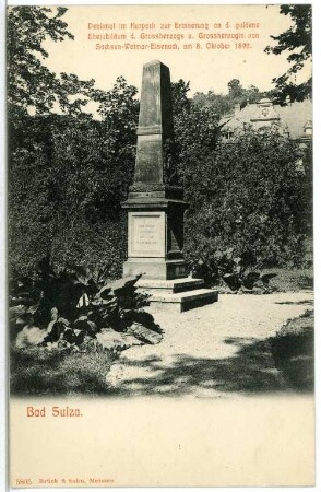 Bad Sulza. Denkmal im Kurpark