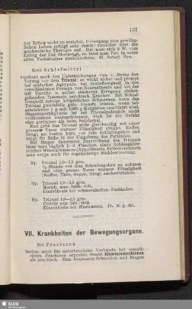 VII. Krankheiten der Bewegungsorgane