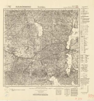 2192 (alte Nr.: 809) Bredinken, Meßtischblatt (4cm - Karte)