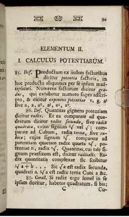 Elementum II.