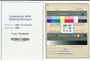Entnazifizierung Elisabeth Loos , geb. 09.09.1903 (Grosshaendlerin)
