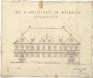 Fischer, Theodor; Nürnberg; Haus Adelsberger - Ansicht