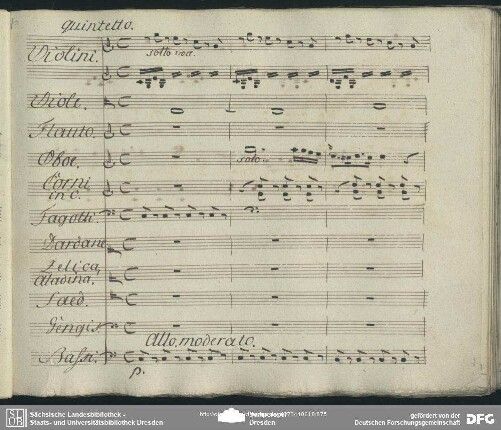 Quintetto: "Alla porta del giardino"