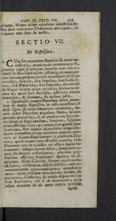 Sectio VII. - VIII.
