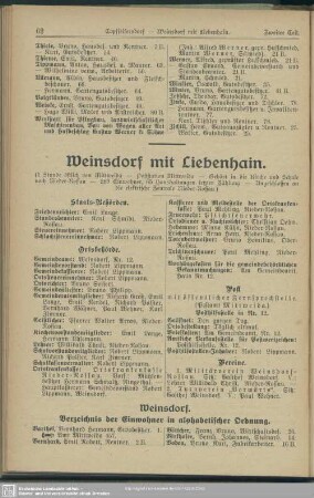 Weinsdorf mit Liebenhain