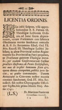 Licentia Ordinis
