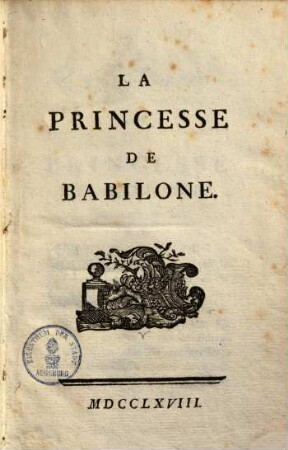 La princesse de Babilone